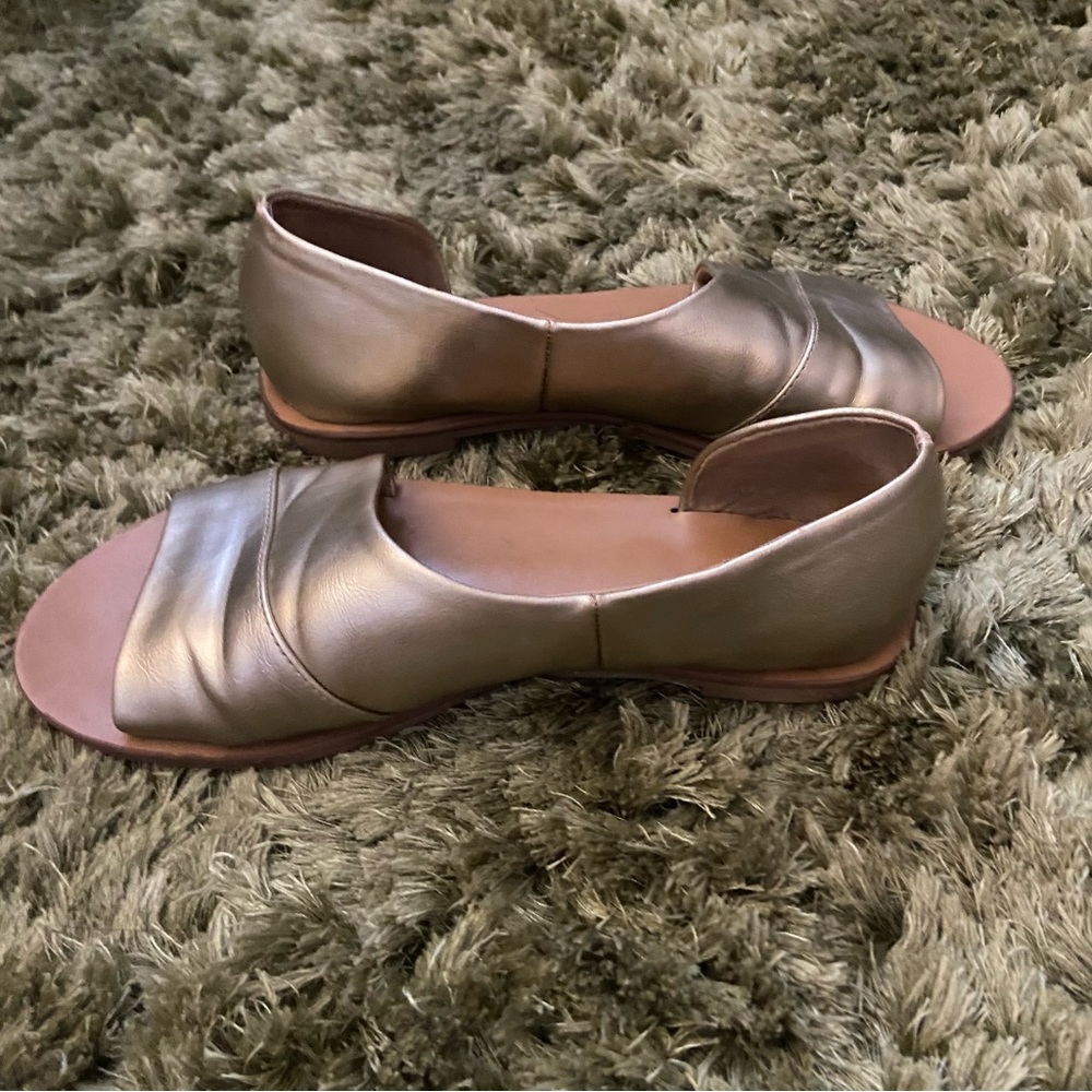 Gold sandals